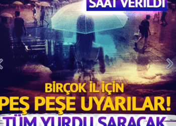 Meteoroloji saat verdi! Kuvvetli yağış geliyor! Bir anda yağacak