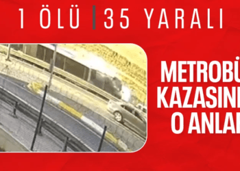İstanbul’da metrobüs kazası: Kaza anı görüntülendi