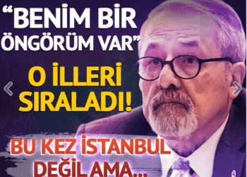 ‘Benim bir öngörüm var’ O illeri sıraladı! Naci Görür’den deprem uyarısı… Bu kez İstanbul değil