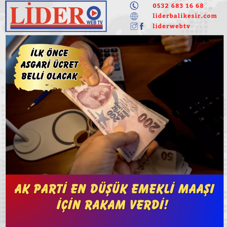 AK Parti en düşük emekli maaşı için rakam verdi! 