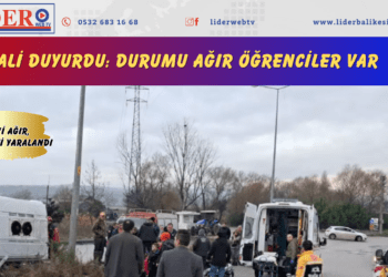Balıkesir’de feci bir kaza oldu