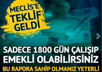 Artık 5 yılda emekli olabileceksiniz!