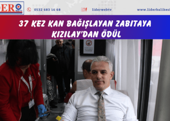 37 kez kan bağışlayan zabıtaya Kızılay’dan ödül