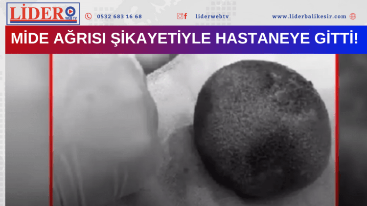 Mide ağrısı şikayetiyle hastaneye gitti!