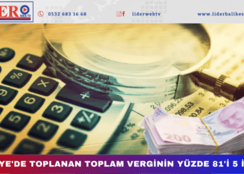Türkiye’de toplanan toplam verginin yüzde 81’i 5 ilden!