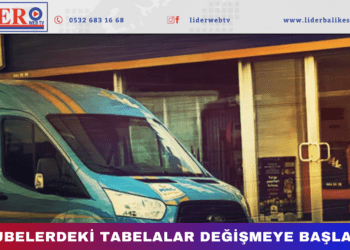 Şubelerdeki tabelalar değişmeye başladı