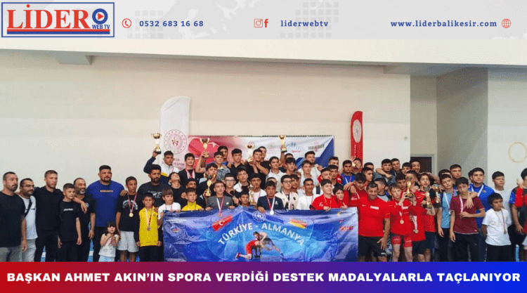 Başkan Ahmet Akın’ın spora verdiği destek madalyalarla taçlanıyor