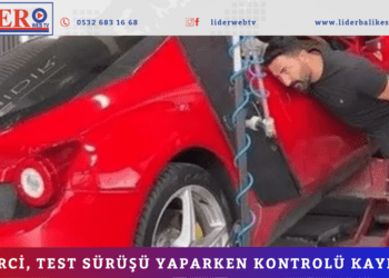 TAMİRCİ, TEST SÜRÜŞÜ YAPARKEN KONTROLÜ KAYBETTİ