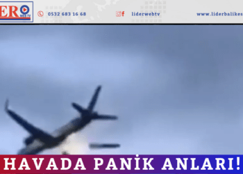 Havada panik anları! 