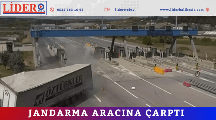 JANDARMA ARACINA ÇARPTI