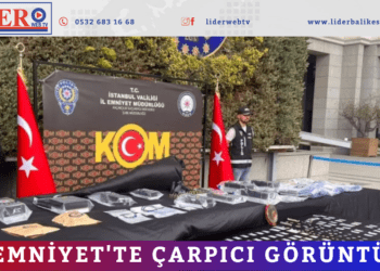 Emniyet’te çarpıcı görüntü
