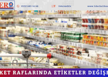 Market raflarında etiketler değişecek