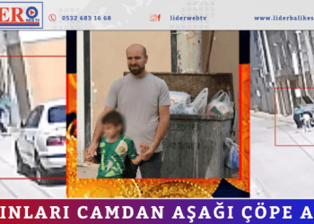 Altınları camdan aşağı çöpe attı!