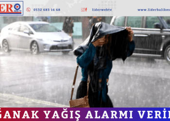 gök gürültülü sağanak yağış alarmı 