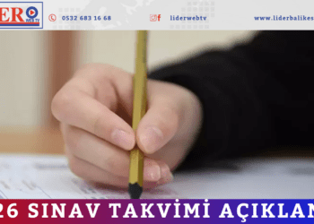 2026 sınav takvimi açıklandı