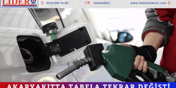 Akaryakıtta tabela tekrar değişti