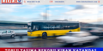 Toplu taşıma rekoru kıran vatandaş
