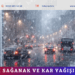 Kuvvetli sağanak ve kar yağışı geliyor!