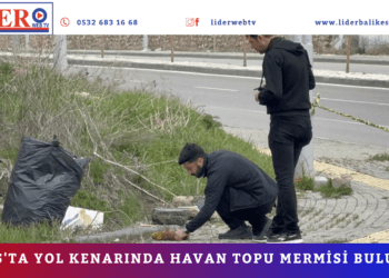 Sivas’ta yol kenarında havan topu mermisi bulundu