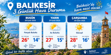 28-29-30 EYLÜL 2026 HAVA DURUMU