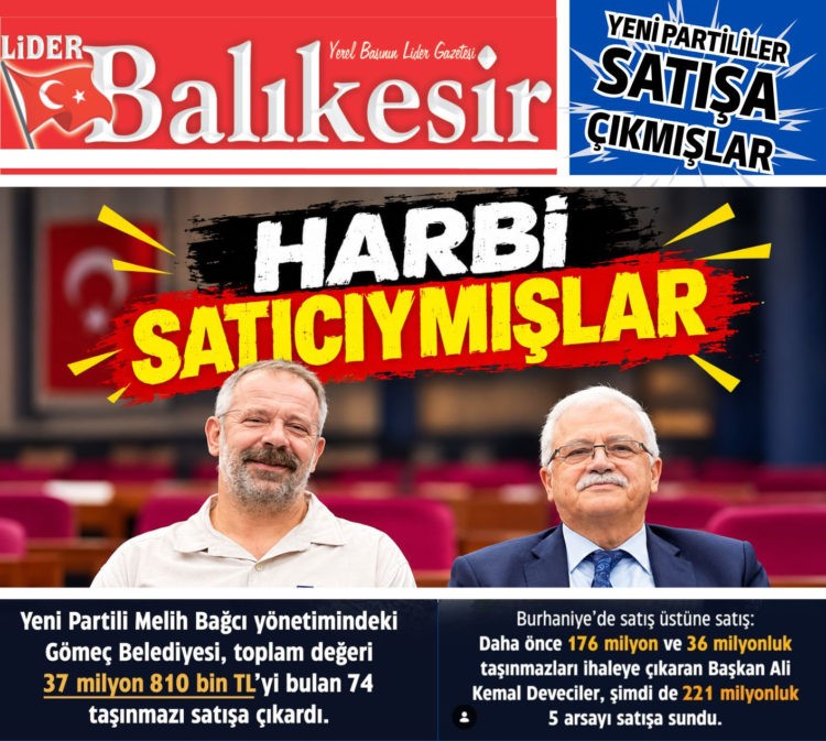 HARBİ SATICIYMIŞLAR