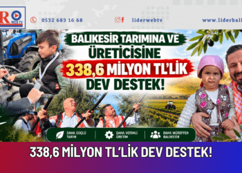 BALIKESİR TARIMINA VE ÜRETİCİSİNE 338,6 MİLYON TL’LİK DEV DESTEK!