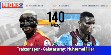 Trabzonspor – Galatasaray: Muhtemel 11’ler