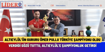 ALTIEYLÜL’ÜN GURURU ÖMER PULLU TÜRKİYE ŞAMPİYONU OLDU