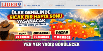 Ülke genelinde sıcak bir hafta sonu yaşanacak: Yer yer yağış görülecek
