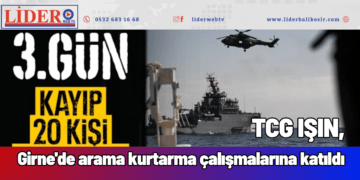 TCG IŞIN, Girne’de arama kurtarma çalışmalarına katıldı