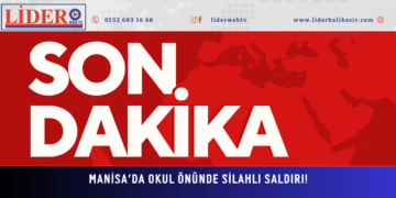 Manisa’da okul önünde silahlı saldırı! Saldırgan böyle gelip, kaçmış… İlk görüntüler ortaya çıktı