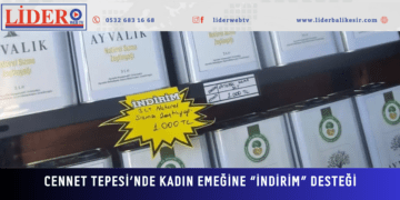 CENNET TEPESİ’NDE KADIN EMEĞİNE “İNDİRİM” DESTEĞİ