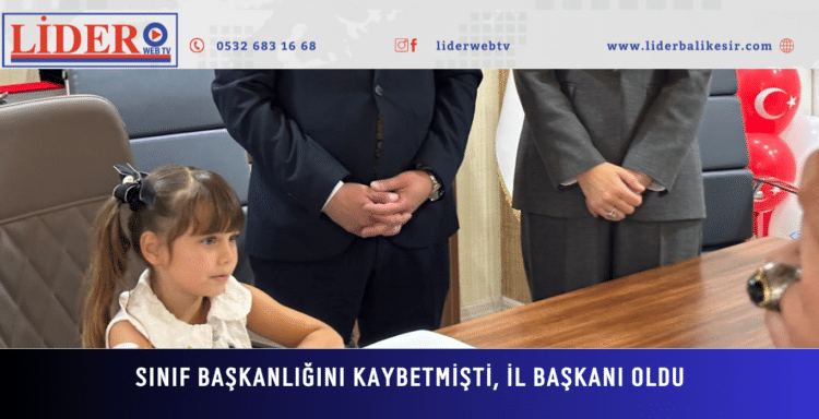 Sınıf Başkanlığını Kaybetmişti,  İl Başkanı Oldu: