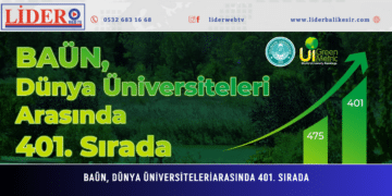 BAÜN, Dünya Üniversiteleri Arasında 401. Sırada
