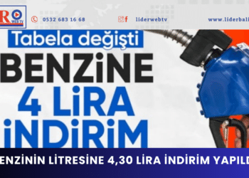 Benzinin litresine 4,30 lira indirim yapıldı