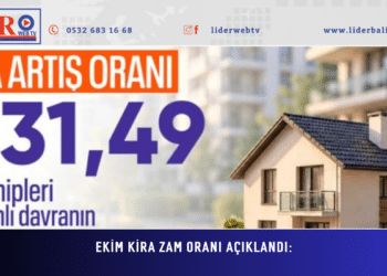 Ekim kira zam oranı açıklandı: Yüzde 31,49