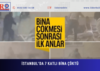 İstanbul’da 7 katlı bina çöktü: Facianın ilk dakikaları kamerada
