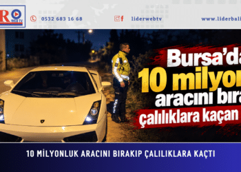 10 milyonluk aracını bırakıp çalılıklara kaçtı