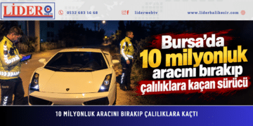 10 milyonluk aracını bırakıp çalılıklara kaçtı