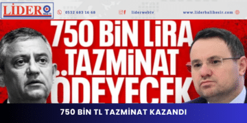 750 bin TL tazminat kazandı
