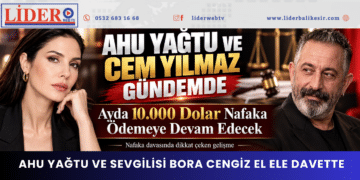 Ahu Yağtu ve sevgilisi Bora Cengiz el ele davette