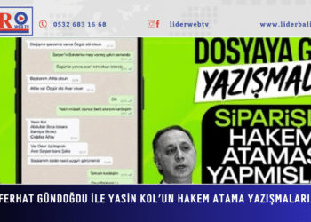 Ferhat Gündoğdu ile Yasin Kol’un hakem atama yazışmaları!