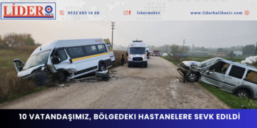 10 vatandaşımız, bölgedeki HASTANELERE SEVK EDİLDİ.