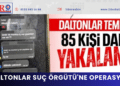Daltonlar Suç Örgütü’ne operasyon: Mesajlar ortaya çıktı